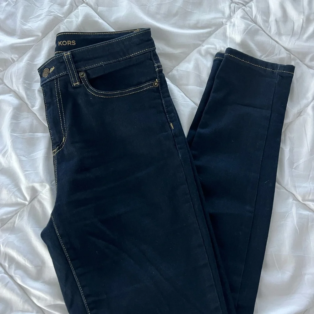 Michael Kors Dark Blue Selma Skinny Denim Jeans Size 4